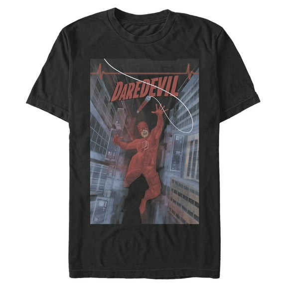 Mens Marvel: Daredevil Falling Comic Cover T Shirt