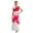 Red, variant on Praise Dance Dress for Girls Metallic Gradient Block Liturgical Dancewear Kids Full Length Worship Robe Tunic Black 8