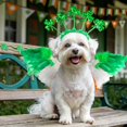 thumbnail image 2 of Set de disfraz para perro, diadema con forma de trébol Shurung, Día de San Patricio, 2 of 6