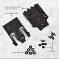 thumbnail image 3 of Veeki Quick Locking System Kit, Tools Storage On Duty Belt Girdle Locking Buckle and Receiver Plate (Black)-051601, 3 of 5