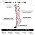 thumbnail image 3 of Lsque Watermelon Pattern Sport Compression Socks for Men & Women 15-20 mmHg Knee High Nurse Pregnant Running Medical and Travel Athletic, 3 of 6