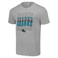 thumbnail image 2 of Men's Starter Heather Gray San Jose Sharks Four Team Name Logo T-Shirt, 2 of 3