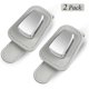 thumbnail image 1 of Sunglass Holder for Car, Sunglass Visor Clip, Universal Leather Sunglass Clip for Car Visor (2 Pack Gray), 1 of 5