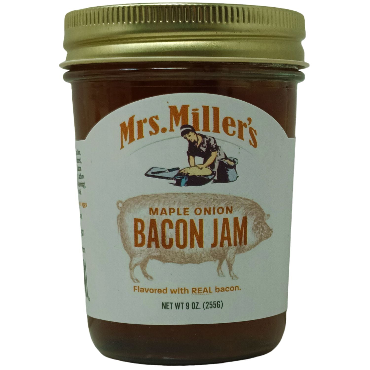 Mrs. Miller's Maple Onion Bacon Jam, 2 pack, 9 oz Glass Jars