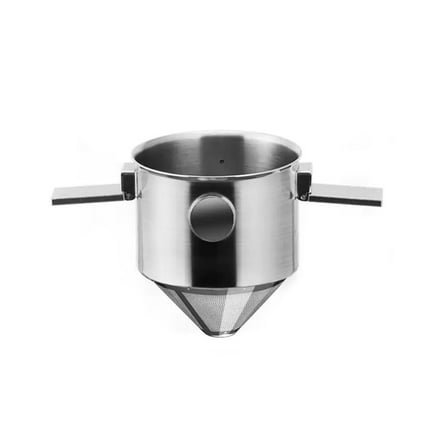 Reusable Pour Over Coffee Maker Stainless Steel Cone Coffee-Dripper Filter-Paperless with Collapsible Holders for Home