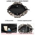 thumbnail image 3 of Beige and Black Leopard Pattern Travel Tote Bags for Women Carry On,Large Weekender Bags for Women Travel,Multi Functional Duffle Bag for Work,Shopping,Sports, 3 of 5