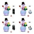thumbnail image 3 of Bearachild Muñeco de nieve inflable de tela LED a prueba de viento decoración interior exterior fiesta en el patio adorno de Navidad con picos Kits de decoración para fiestas Reino Unido enchufe, 3 of 6
