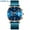 Blue Rose Blue, variant on Men Watches CRRJU Top Brand Fashion Blue Stainless Steel Waterproof Sport Watch Men Quartz Clock Male Chronograph Reloj Hombre