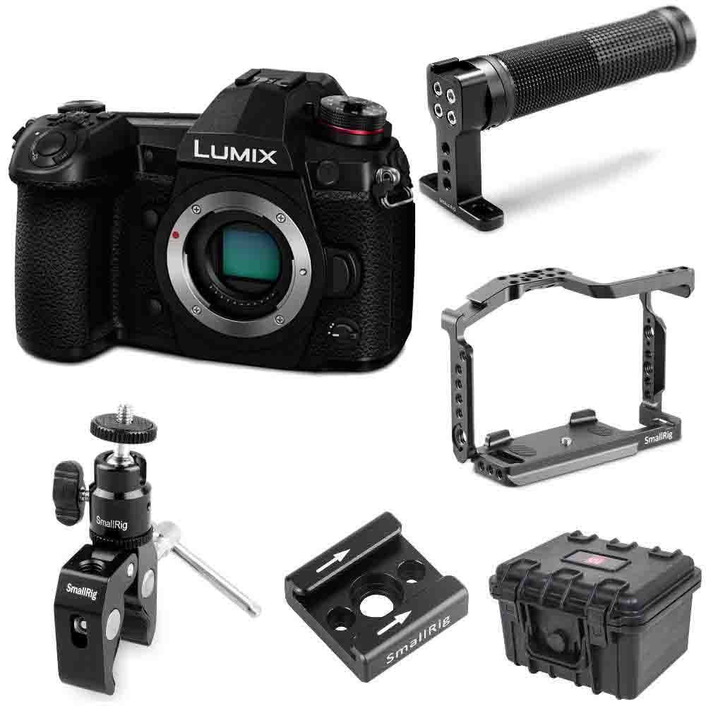 Panasonic Lumix G9 20.3MP Mirrorless Camera (Body Only, Black) Cage ...