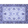 thumbnail image 1 of Ahgly Company Indoor Rectangle Abstract Blue Modern Area Rugs, 4' x 6', 1 of 4
