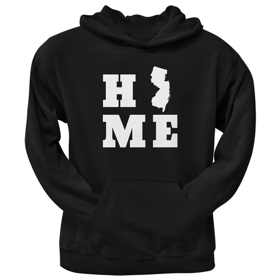 New Jersey Home Black Adult Hoodie - X-Large