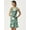 Teal, variant on DressBerry Women’s Solid Poly Rayon Dress Square Neck with Adjustable Drawstrings Sleeveless Thigh Length Regular Wear Light Weighted Woven Ruffled Short Dress
