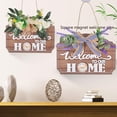 thumbnail image 6 of Esaierr Welcome Sign for Front Door,Square Rustic Simulation Flower Wood Hanging Housewarming Gift for Home Decor, 6 of 6