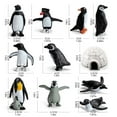 thumbnail image 3 of Fridja Realistic Arctic Penguin Figurines Toy Playset Winter Habitat Adventure Toys Early Educational Toys Cake Decoration Christmas Birthday Party Supplies Decorative Accessory 11PCS, 3 of 9