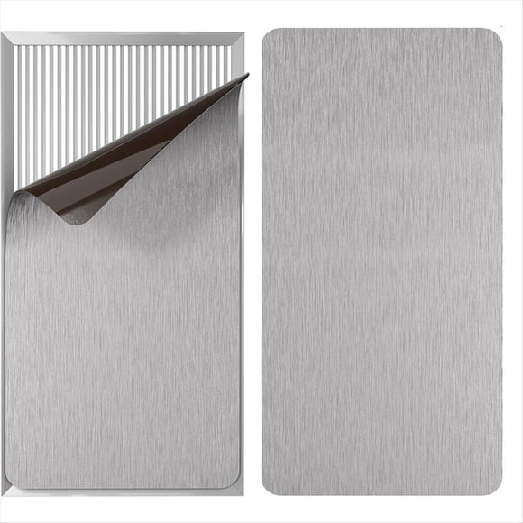 Cubierta Ventilación Magnética 8 X 15 Pulgadas, Paquete2 para Hogar, RV, Piso, Pared, Registro Ventilación Aire Acondicionado, Cubierta Ventilación Decorativa, Placa Magnética