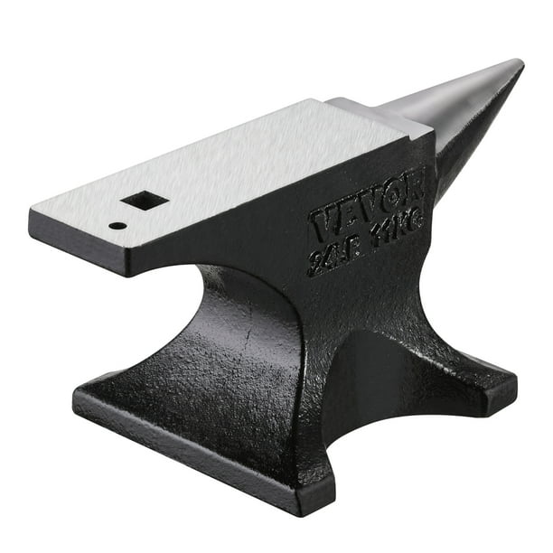 VEVOR Single Horn Anvil 25lbs Cast Steel Anvil Round Horn Anvil