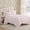 Antoinette Pink, variant on - Flannel Sheets Queen Size, Anti-Pilling & Wrinkle Resistant Cotton, Touchably Soft for All-Season Comfort - Bed Sheets with Matching Pillowcases & Fitted Sheet (Faye Toile Black)