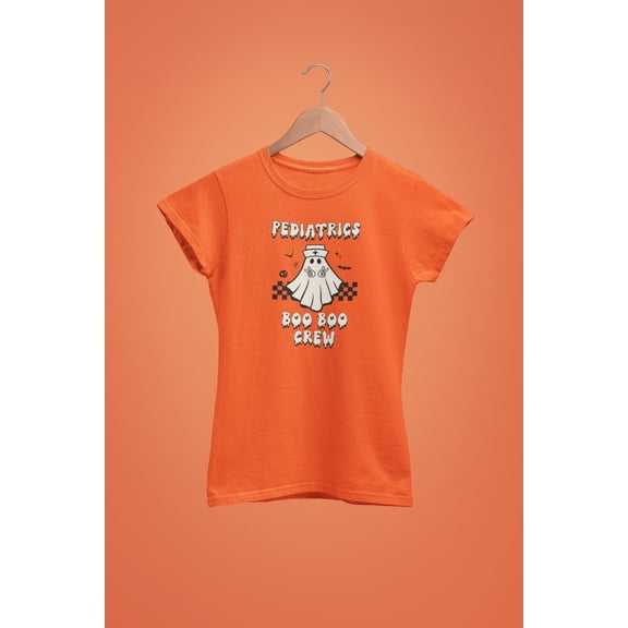 Pediatrics Nurse Halloween Shirt Certified Registered Nurse Aid PEDS Nursing Night Shift Retro Boo Funny Critical Care Gift for RN nicu PICU
