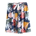 thumbnail image 1 of Drawstring Pants Women Printed Solid Color Three Way Casual Shorts, Womens Comfortable Pants, 1 of 2