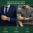 thumbnail image 5 of Geoffrey Beene Two Tone Gold Men's Square Stainless Steel Watch | Square | 39 MM, 5 of 8