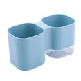 thumbnail image 1 of Pen Holder Detachable Desktop Brush Storage Box Plastic Decoration Flower Pot for Home Office  Light Blue, 1 of 10