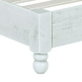 thumbnail image 3 of MUSEHOMEINC Solid Pine Wood Platform Rustic Bed Frame, Whitewashed, Queen, 3 of 6