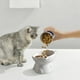 thumbnail image 4 of Elevated Cat Food and Water Bowl, Ceramic Raised Feeder Dish for Neck Health, Whisker Relief, Anti Vomiting, Slow Eating, Pet Dining Bowls for Cats and Small Dogs, Non-Slip Wide Shallow Design, 4 of 6
