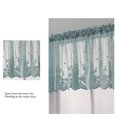thumbnail image 4 of Lace Cafe Kitchen Ruffle Window Drape Valance drape valance; Semi transparent Semi Transparent Voile Curtains Window Treatment, 4 of 9