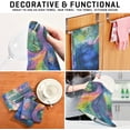 thumbnail image 7 of Dreamtimes Mermaid Fantastic Kitchen Towels Set of 6 Dishcloths Hand Towels Tea Towels Ultra Absorbent for Cleaning Washing Drying Dishes Tableware 28'' x 18'', 7 of 7