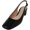 Vernice Black, variant on Gianvito Rossi Women's Tish Praline Ankle-High Leather Slingback - 9M