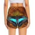 thumbnail image 2 of Lsque Butterfly Alighted On Sunflowers Printed Women's Running Shorts with Liner Pockets,Elastic Quick Dry Workout Athletic Gym Yoga Shorts,Womens High Waist Shorts-X-Large, 2 of 9