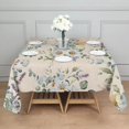 thumbnail image 3 of Pioneer Flower Floral Print Pattern Square Tablecloth,Waterproof Square Table Cover,Wipeable Spillproof Washable Table Cover for Home Kitchen Party Decor 60"x60"(152x152cm), 3 of 6
