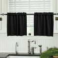 thumbnail image 6 of Fusipu Crinkle Effect Valance Blackout Valance Soft Silky Attractive Colors, 6 of 8