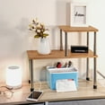 thumbnail image 5 of Ollieroo 2 Tier Kitchen Counter Storage Shelf, Bathroom Sink Counter Cabinet Organizer Adjustable Spice Rack Rectangle, 5 of 10