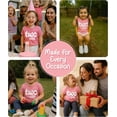 thumbnail image 6 of Lalo & Luna Two Cute Second Birthday Girls Short Sleeve Shirt, Toddler Tee, Mauve Heather, 6 of 6