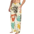 thumbnail image 6 of Salouo Vintage Cup Print Pajama Pants for Men, Lounge Pants Elastic Waistband Casual Men's sleepwear Loungewear Sleep Pajama Pant -Small, 6 of 7