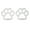 Silver Tone, variant on Ginger Lyne Paw Print Earrings for Women Pet Dog or Cat Lover Stainless Steel Stud