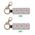 thumbnail image 2 of Wukai Dachshund Dog Puppy Print Leather Car Keychain, Universal Key Fob Keychain, Leather Key Chain Holder for Men and Women,360 Degree Rotatable, 2 of 5