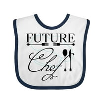 Inktastic Future Chef with Silverware and Hat Boys or Girls Baby Bib
