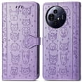 thumbnail image 3 of Funda Cartera FOXDOCK para TCL 50 Pro NxtPaper , Flip PU con Relieve de Gatos y Perros, Tarjetero y Soporte, 3 of 6