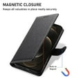 thumbnail image 5 of Funda para FOXDOCK iPhone 12 Pro Max– Cuero Premium, 3 ranuras para tarjetas, Protección contra impactos, 5 of 5