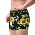 thumbnail image 4 of Bingfone Sunflower Skull Boho Watercolor Background Men'S Underwear - Casual Stretch Boxer Briefs-Xx-Large, 4 of 9