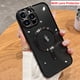 thumbnail image 2 of Funda de carga inalámbrica magnética de lujo para iPhone 14 Plus, 13, 12, 11 Pro Max, XR, X, XS Max, cubierta de silicona suave chapada, 2 of 4