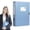Blue, variant on Back to Schol! Ghxbdy Thickened Archive Box Plastic File Box - Large Capacity Document Storage Box for Office, 7.5cm Folding, Pink