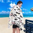 thumbnail image 4 of Coolnut Beach Towels Cute Cow Camping Towels Flower Sand Free Beach Towel, 30"x60" Large Beach Towels Quick Dry Bath Travel Towels Pool Yoga Beach Mat for Men Women, 4 of 6