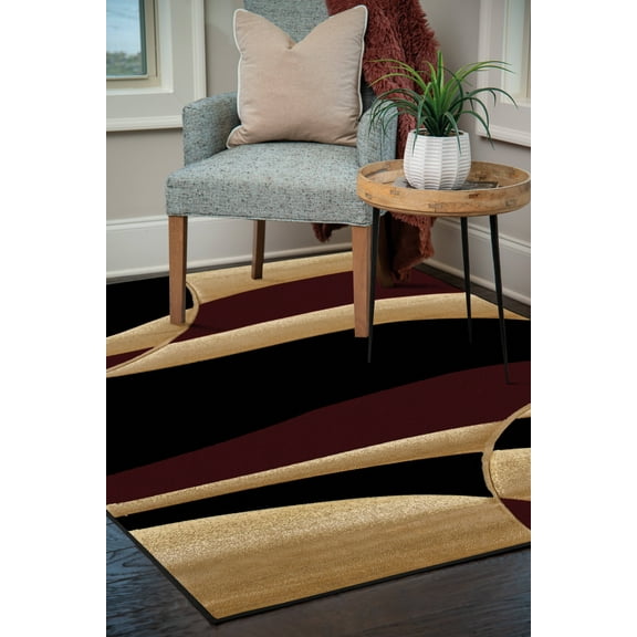 United Weavers Charlize Irmak Geometric Burgundy Woven Polypropylene Area Rug or Runner