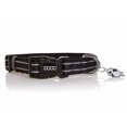 thumbnail image 1 of Doog Pet Collar COLBFL-M Lassie; Black With Reflective Strip; Neoprene Base With Nylon Finish; Plastic Buckle Closure; Hand Washable; With Silver ID Tag, 1 of 2