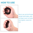 thumbnail image 4 of Uxcell 2.76" 60 Lbs Black Hand Grip Strengthener Hand Grip Rings for Strength Training, 4 of 6
