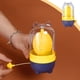 thumbnail image 2 of Separador y Mezclador Manual de Yemas de Huevo - Espátula, Volteador y Agitador de Claras de Huevo de Plástico Apto para Uso Alimentario con Mezcla Automática para Hornear y Cocinar, Amarillo, 2 of 6