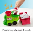 thumbnail image 4 of Fisher-Price Little People Musical Christmas Train Toddler Toy with Santa Elf & Reindeer Figures, 4 of 7